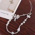 Resin Heart Mobile Phone Chain Beaded Bag Charms Bow Phone Case Pendant Jewelry Anti-lost Y2K Mobile Phone Charms DIY Decor Zpaxo Style C