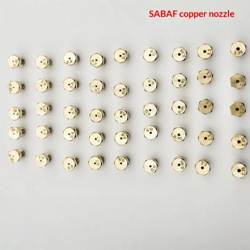 5-Pack LPG Brass Nozzle Jets – Gas Stove Burner Conversion Kit