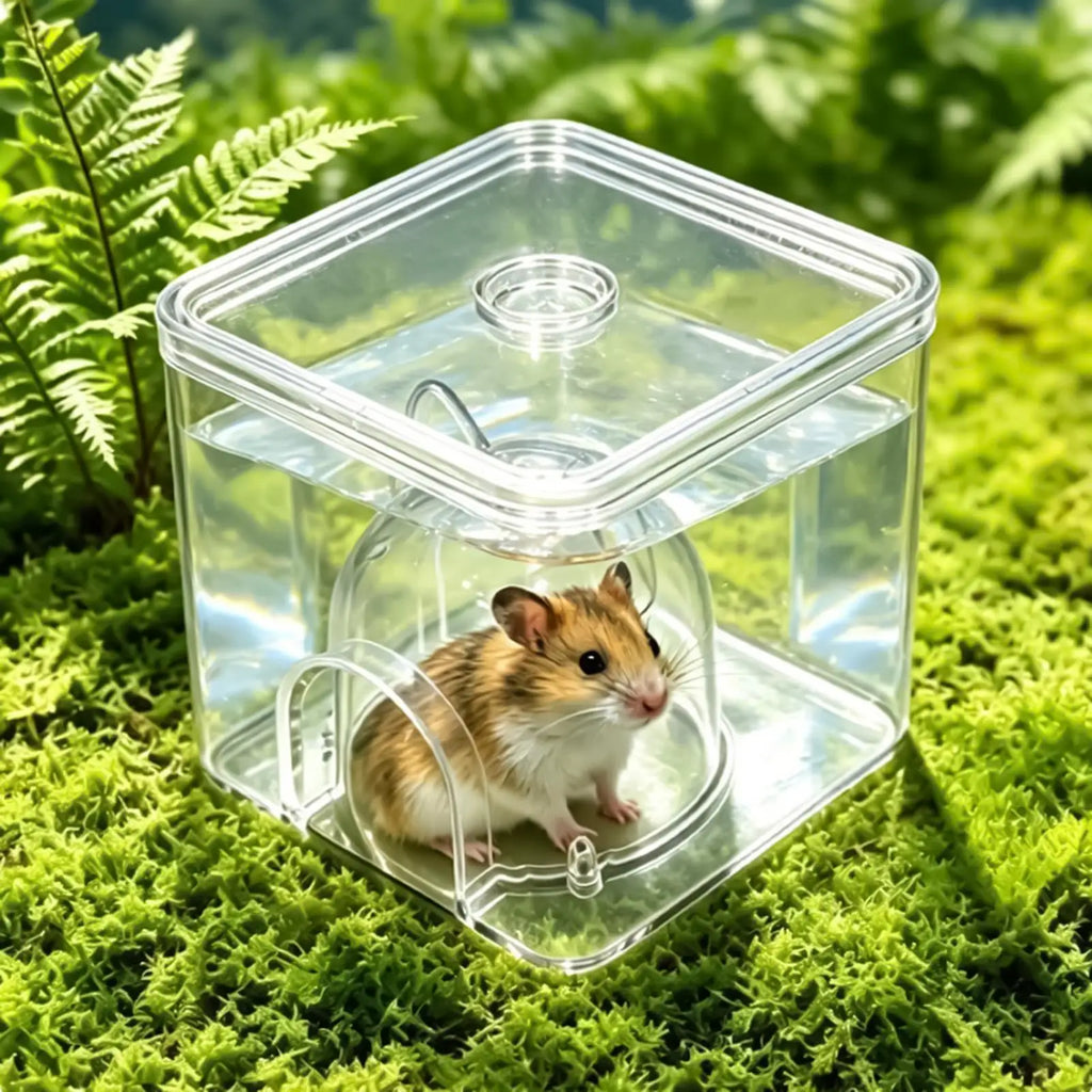 Hamster Cool House Clear Heat Relief Cube Hamster Cooling Bed For Small Pet Sugar Glider Hedgehog Ferret Cage Indoor Summer Hot Zpaxo