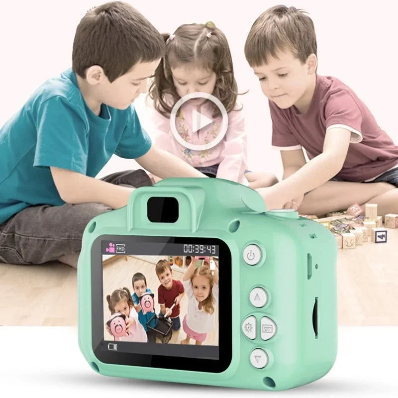 Mini Kids HD Digital Camera Rechargeable Shockproof Video Children