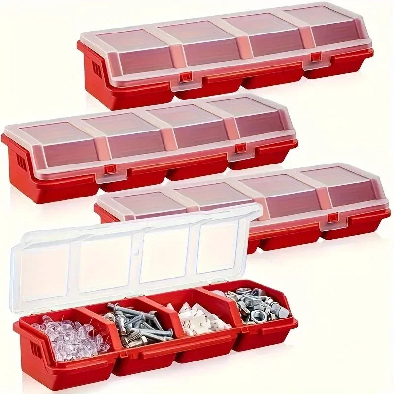 Multi-Compartment Organizer Box for Screws & Small Parts