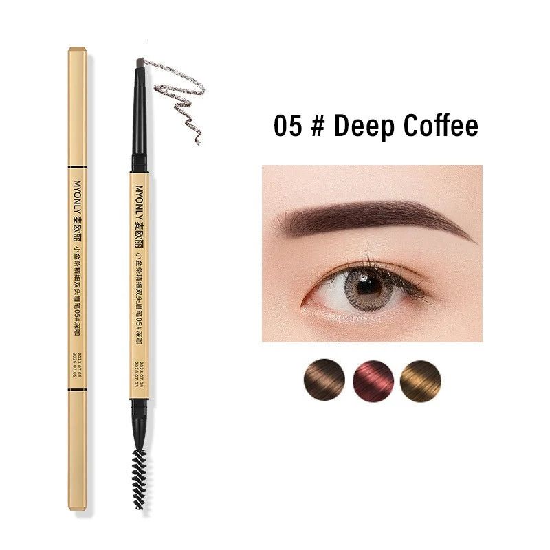 Waterproof Eyebrow Pencil Double-headed Pigmented Long Lasting Zpaxo 05
