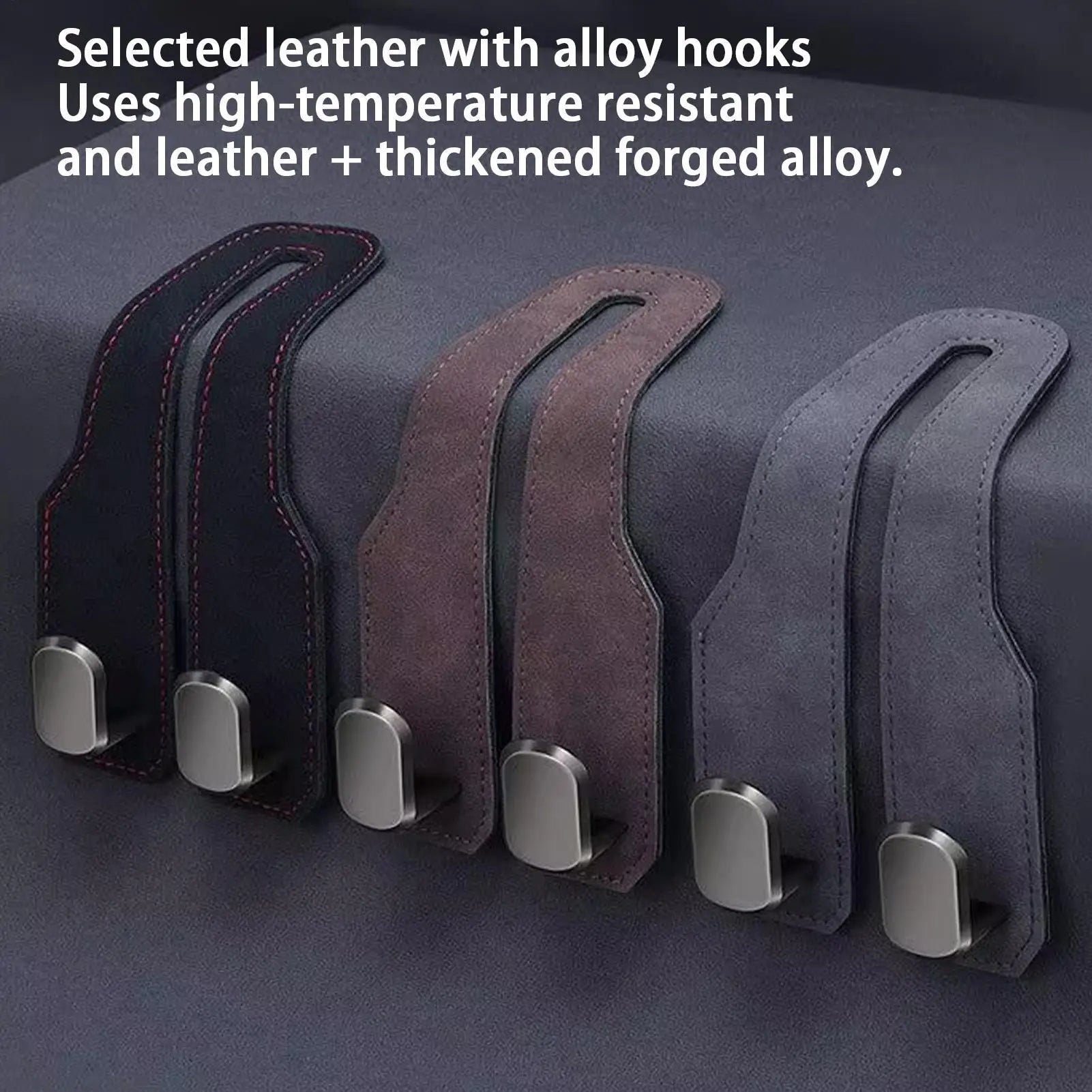 Car Headrest Hooks Hanger Multipurpose Adjustable for Bags Seat Back Organizer Holder Clips Auto Fastener Car Headrest Hook Zpaxo