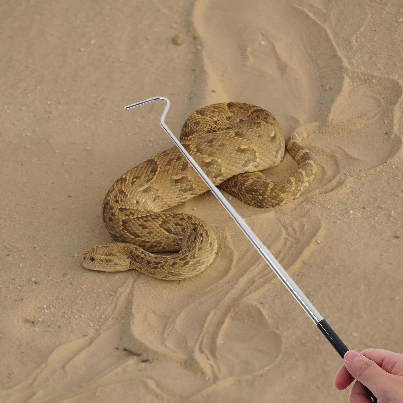 Portable Retractable Snake Hook Stainless Steel Extension Handle