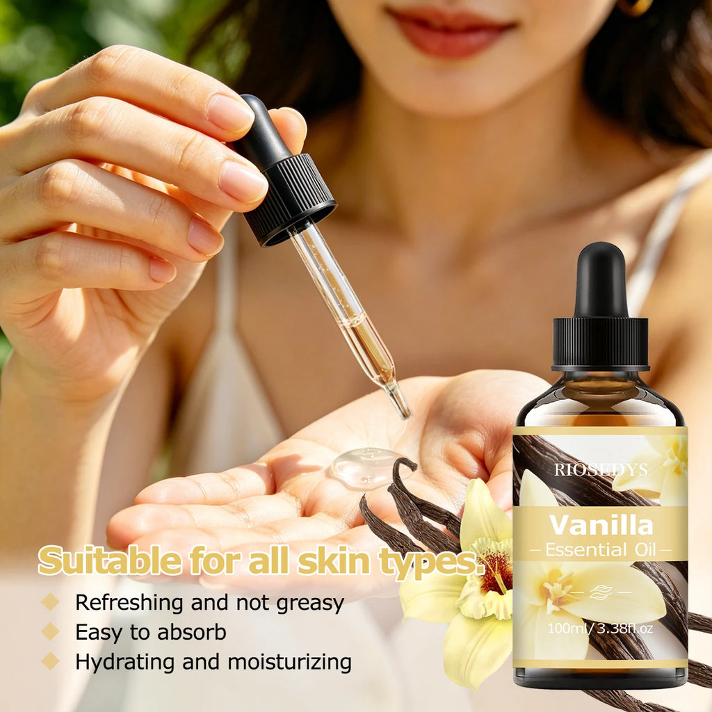 VANILLA ESSENTIAL OIL Moisturizing Nourishing Massage Suitable Zpaxo