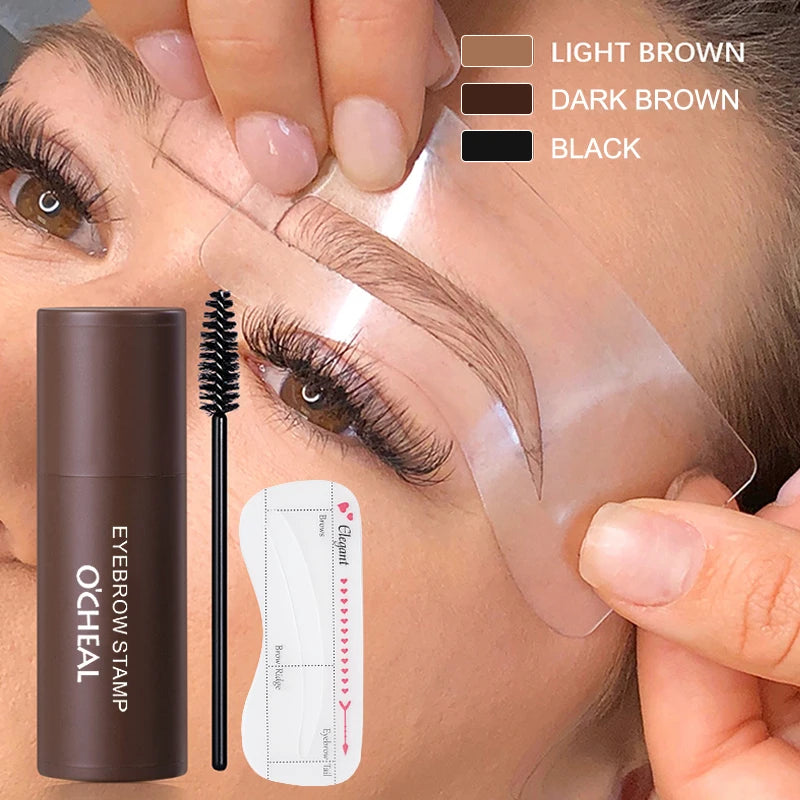 Eyebrow Powder Seal Easy Waterproof Sweat Proof Multiple Shape Zpaxo