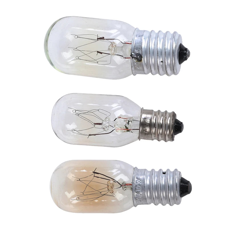 15w Refrigerator Bulb Microwave Light E12 E14 E17 Toaster Steam 230V