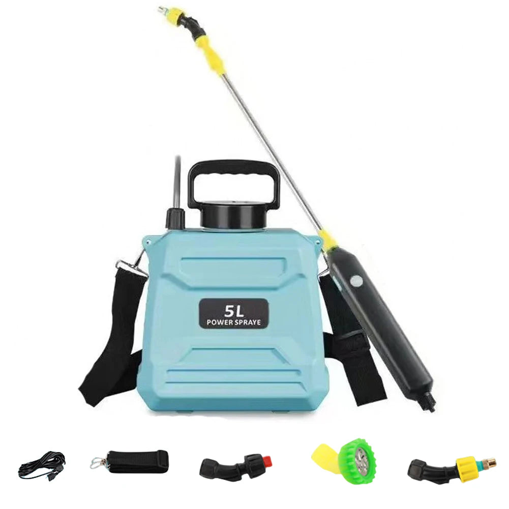 5L Shoulder Sprayer Automatic Sprayer Bottle Multi-Function Garden Water Sprayer Lawn Sprinkler for Garden Irrigation Zpaxo Light Blue