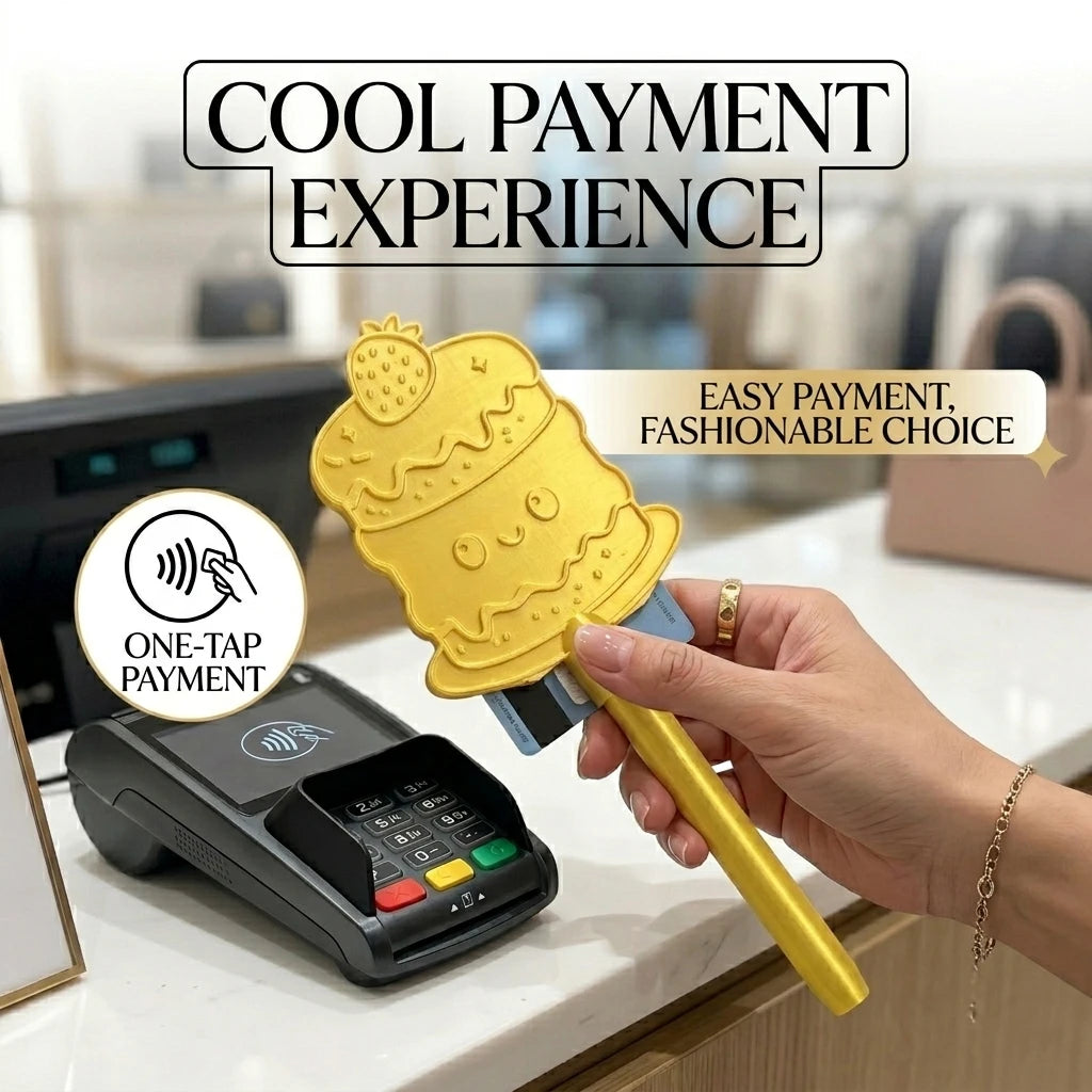 Creative Strawberry Cake Wand Contactless Payment Novelty Tap Pay