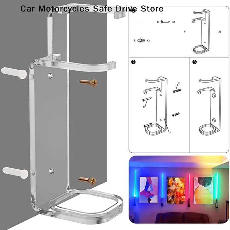 Acrylic Lightsaber Wall Mount Stand Light Saber Display Holder