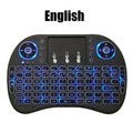 I8 Mini Wireless Keyboard 2.4G Air Mouse Touchpad for Smart TV Wireless Mini Keyboard Zpaxo Classic Black