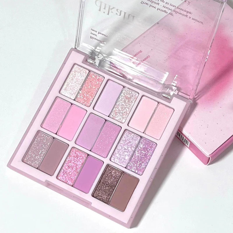 18 Colors Eyeshadow Palette Matte and Shimmer High Pigment Green Blue Eye Shadow Palette Long Lasting Eye Makeup for Daily Use Zpaxo