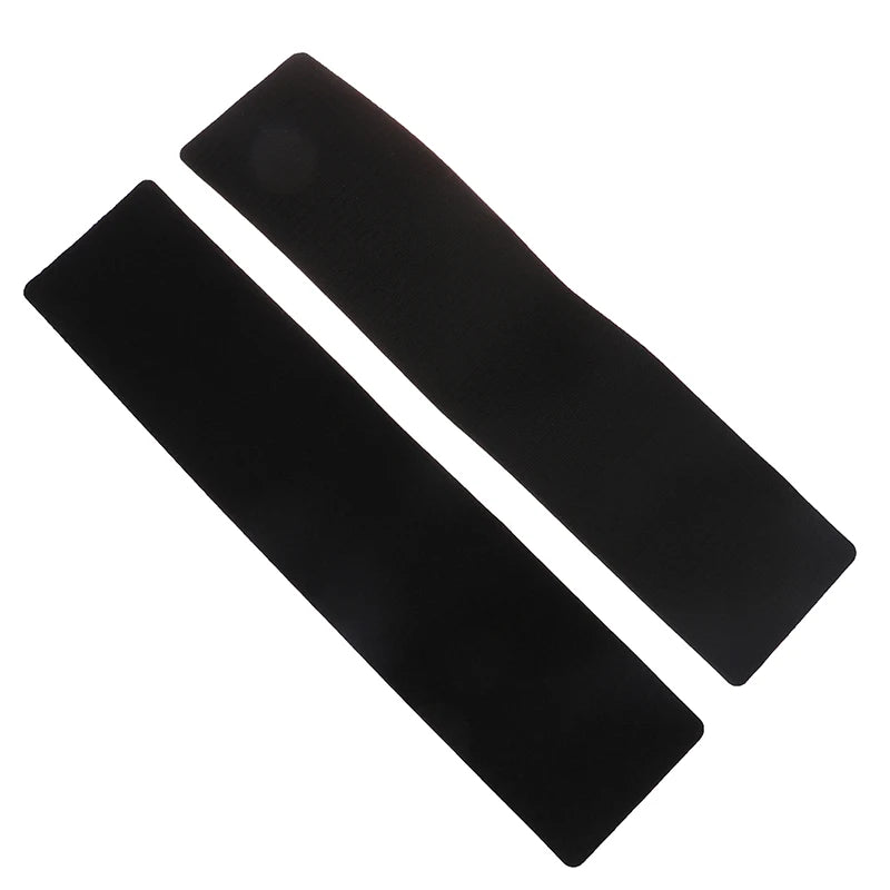 2-Pack Frameless Adhesive License Plate Holder – Weatherproof Black