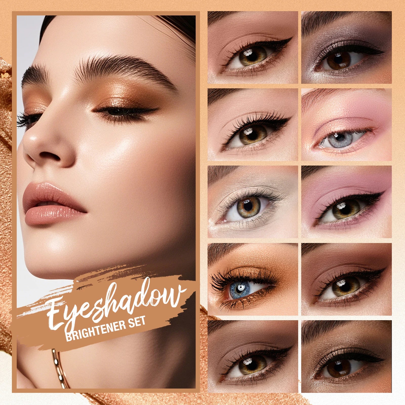 Multi Functional Double Head Eye Shadow Stick Shiny Easy Apply Smooth