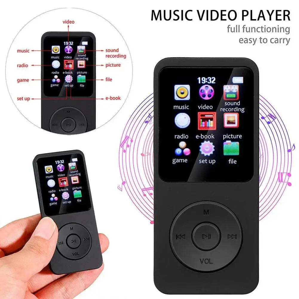 Bluetooth 5 4 MP3 Lossless Music Player Portable Walkmen FM Radio Zpaxo