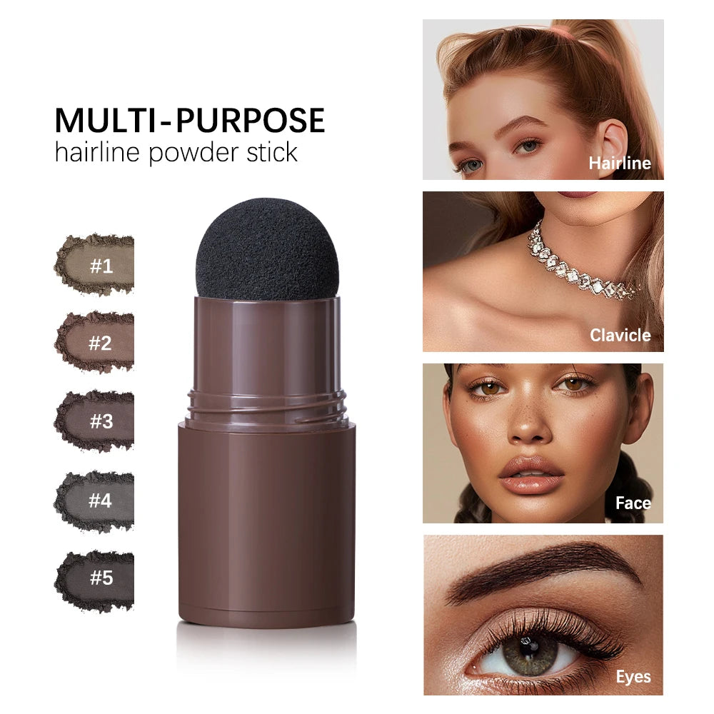 Waterproof Sweat-proof Hairline Powder Long Lasting Natural Hair Shadow Forehead Hair Gaps Coverage Makeup Zpaxo