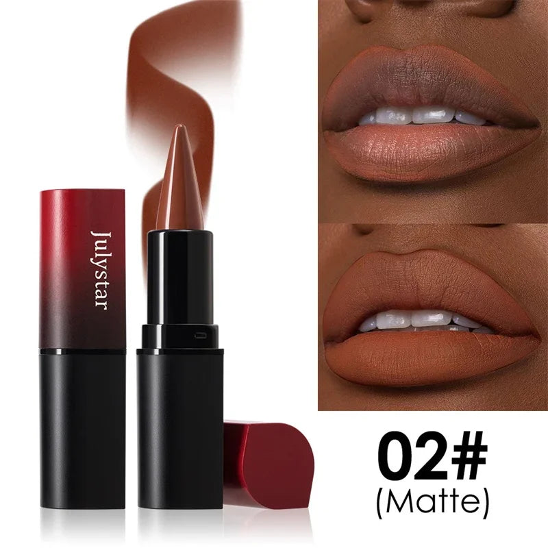 Tapered Nib Lip Liner Pencil Long-lasting Matte Black Brown Velvet Zpaxo 02