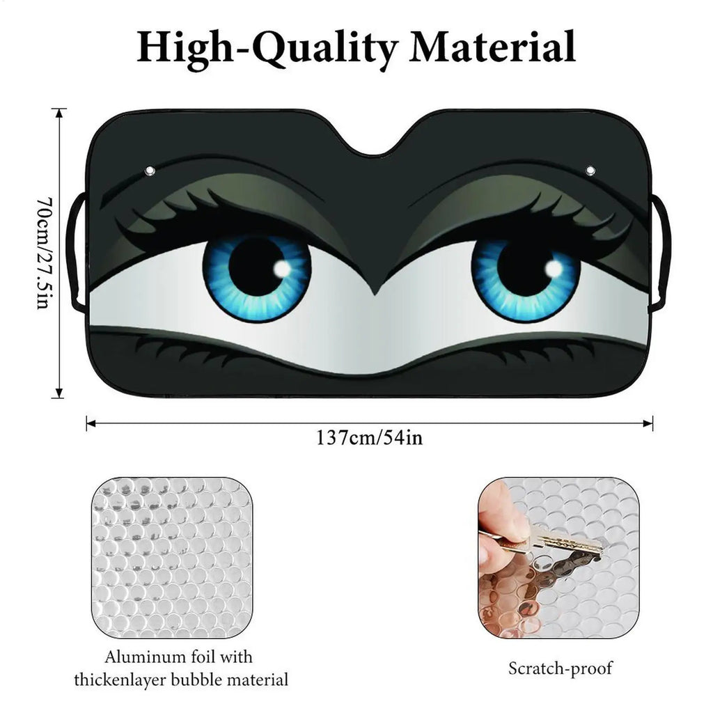 Cartoon Folding Car Sunshade Windshield Protector UV Heat Protection