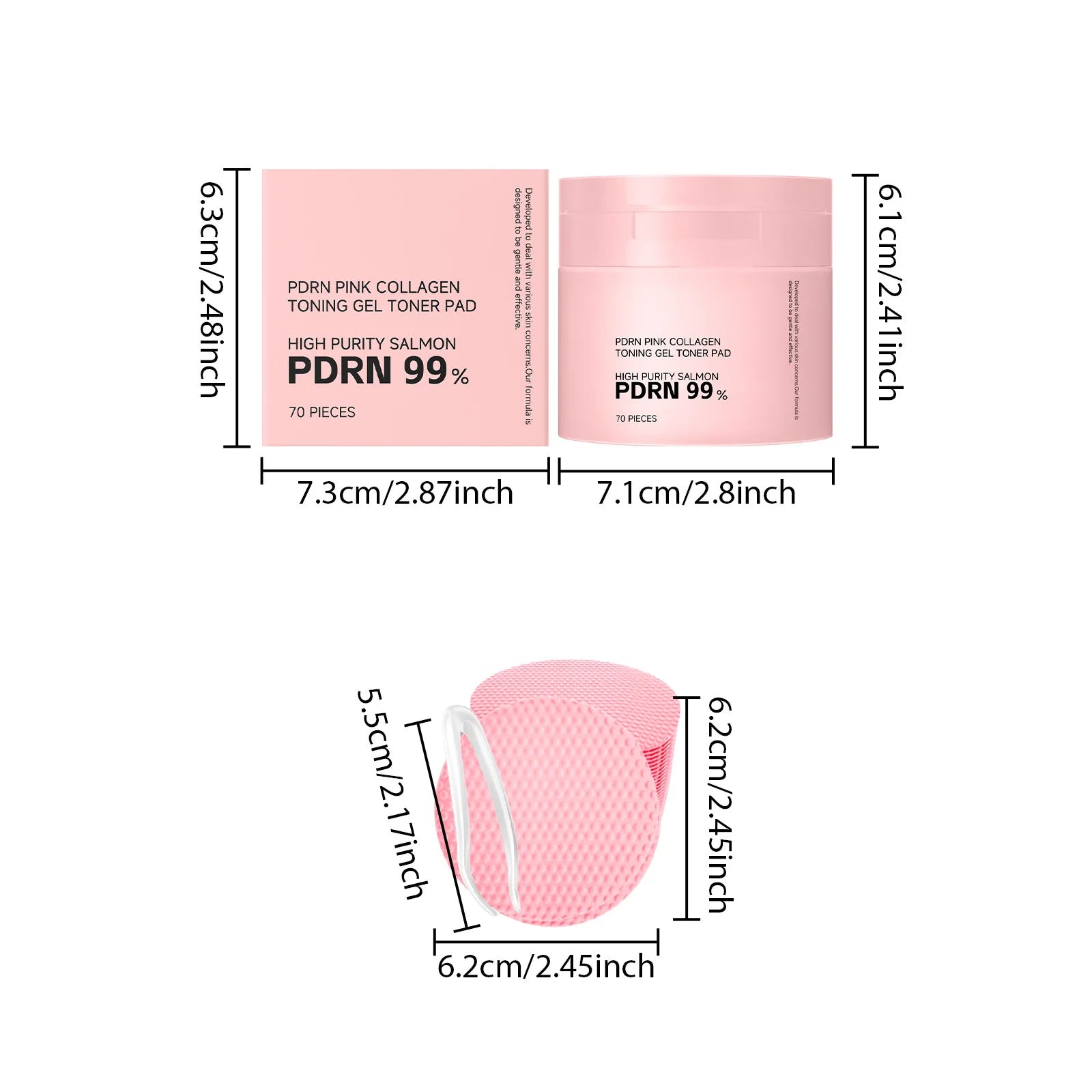 PDRN Collagen Toner Pads – Hydrate, Brighten & Repair Skin Facial Toner Pads Zpaxo