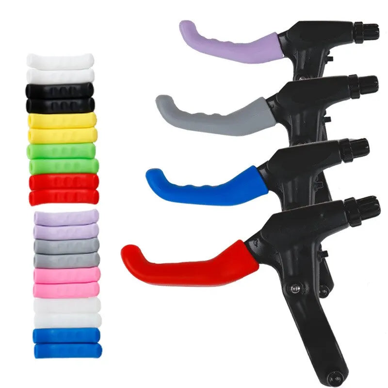 1 Pair Bicycle Brake Handle Protection Cover Mountain Road Bike Brake Lever Protection Anti Slip Gel Sleeve Cycling Accessories Zpaxo