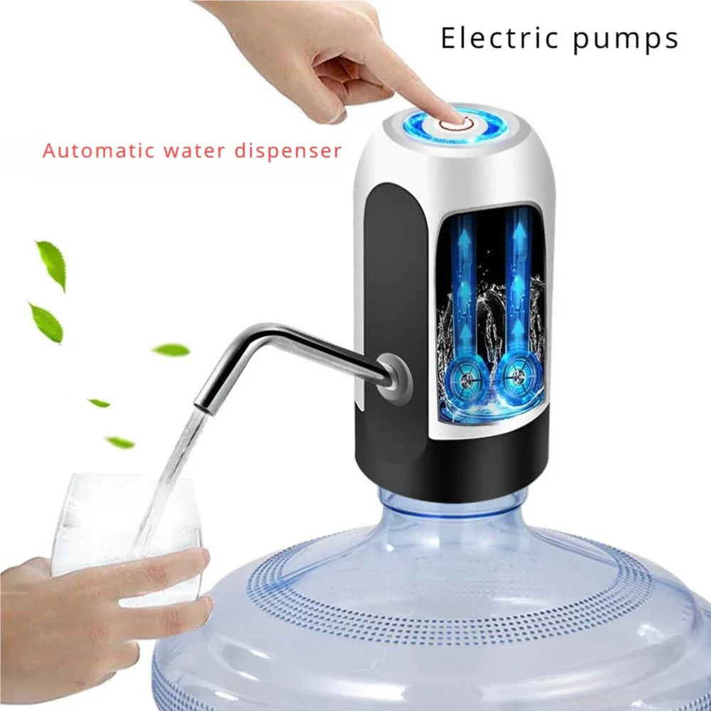 Water Dispenser Pump Portable Electric Water Dispenser Pump for 5 Gallon Bottles USB Rechargeable Water Bucket Tool Carboy Bar Zpaxo