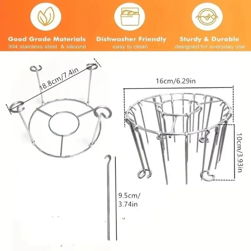 Stainless Steel Vertical Grill Rack – 12/24/49 Skewer Holder Vertical Grill Rack Zpaxo