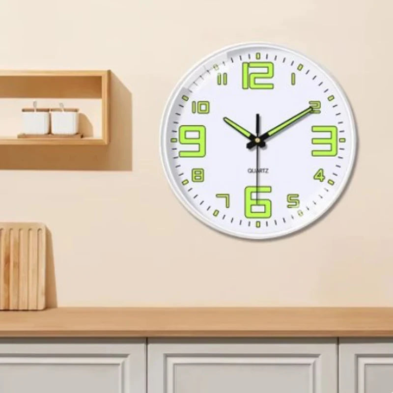Luminous Wall Clock Mute Simple Decorative No Punch Home Decor Living