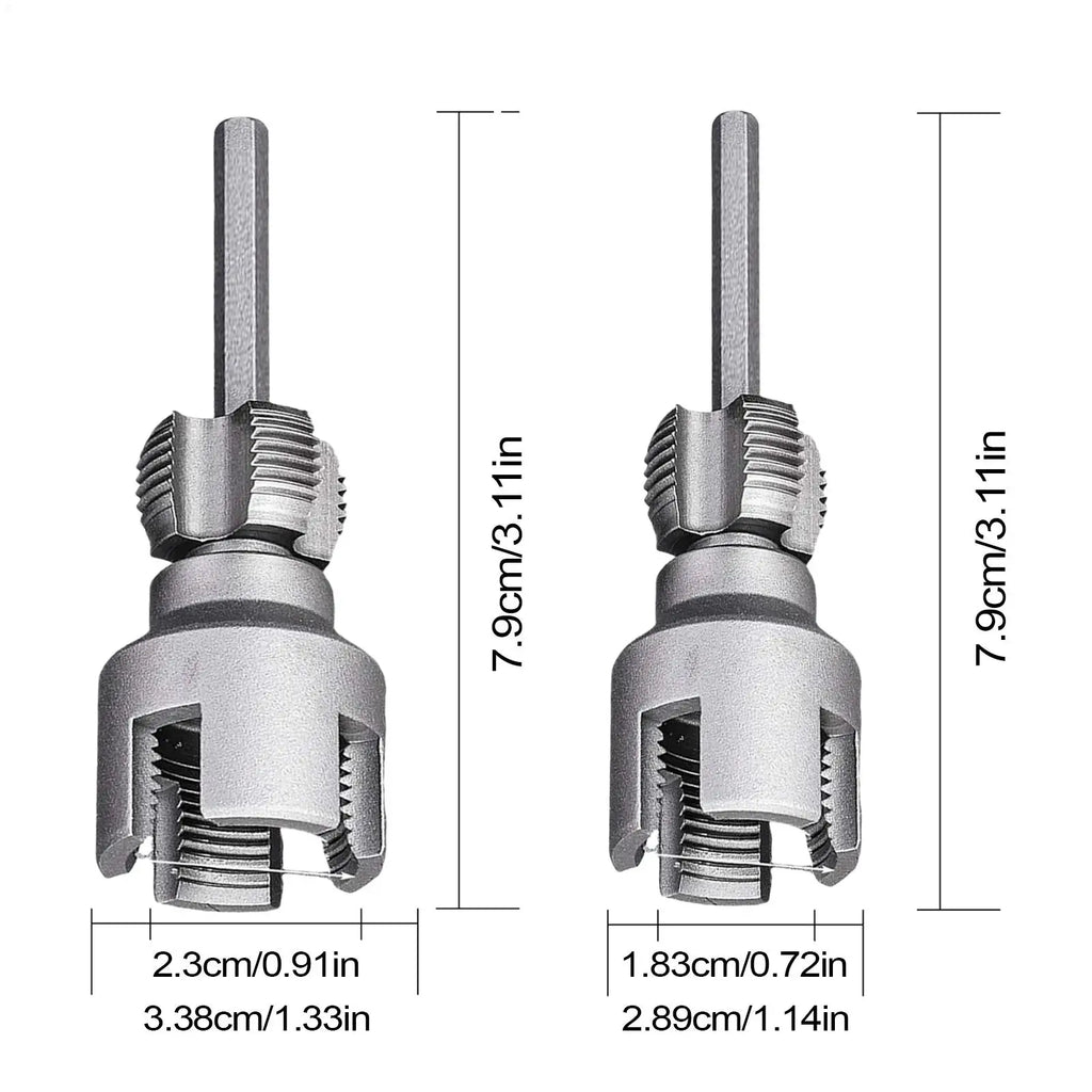 PVC Pipe Threader 1 2 3 4 Dies Cutter Electric Drill Compatible Zpaxo