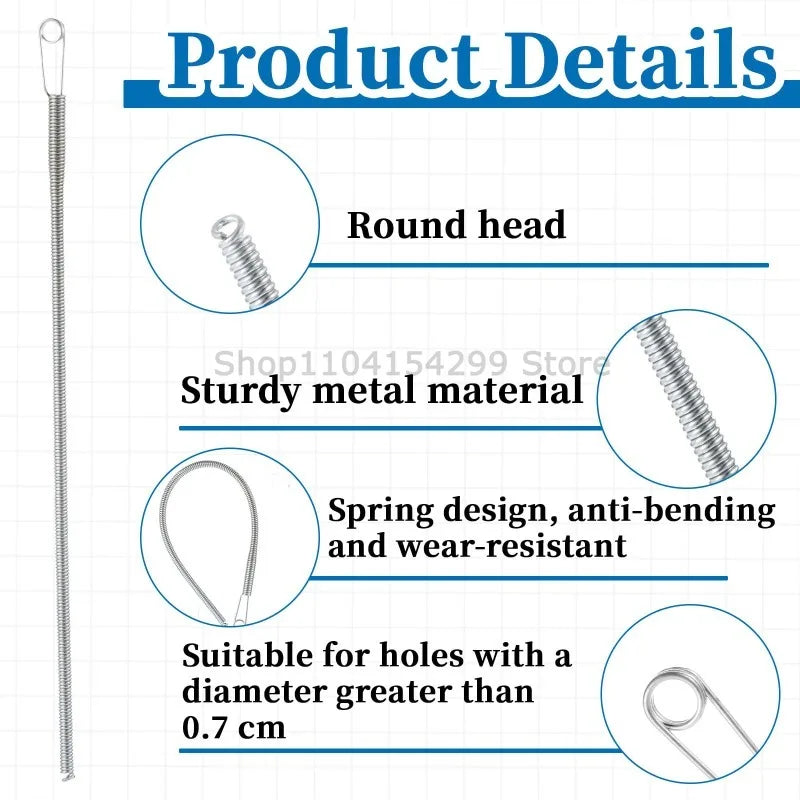 Rope Threading Tool Bendable Spring Drawstring Threader Clip Drawstring Thread Multi Functional DIY Sewing Accessories Zpaxo