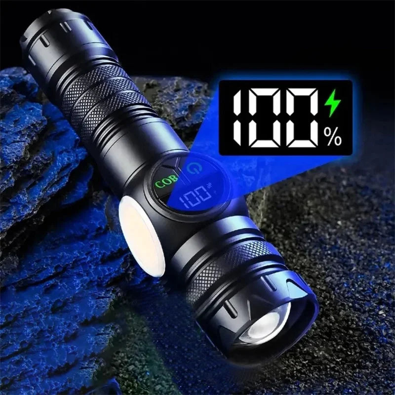 Mikenoon Rechargeable LED Tactical Flashlight – COB & Magnetic Tactical Flashlight Zpaxo
