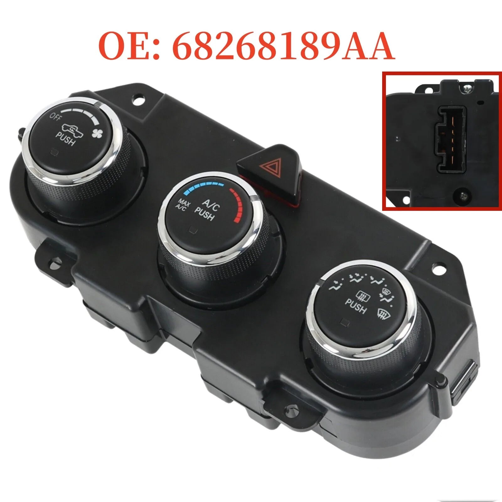 Heater Climate Control Unit Plug-in 68268189AA Replacement Repair