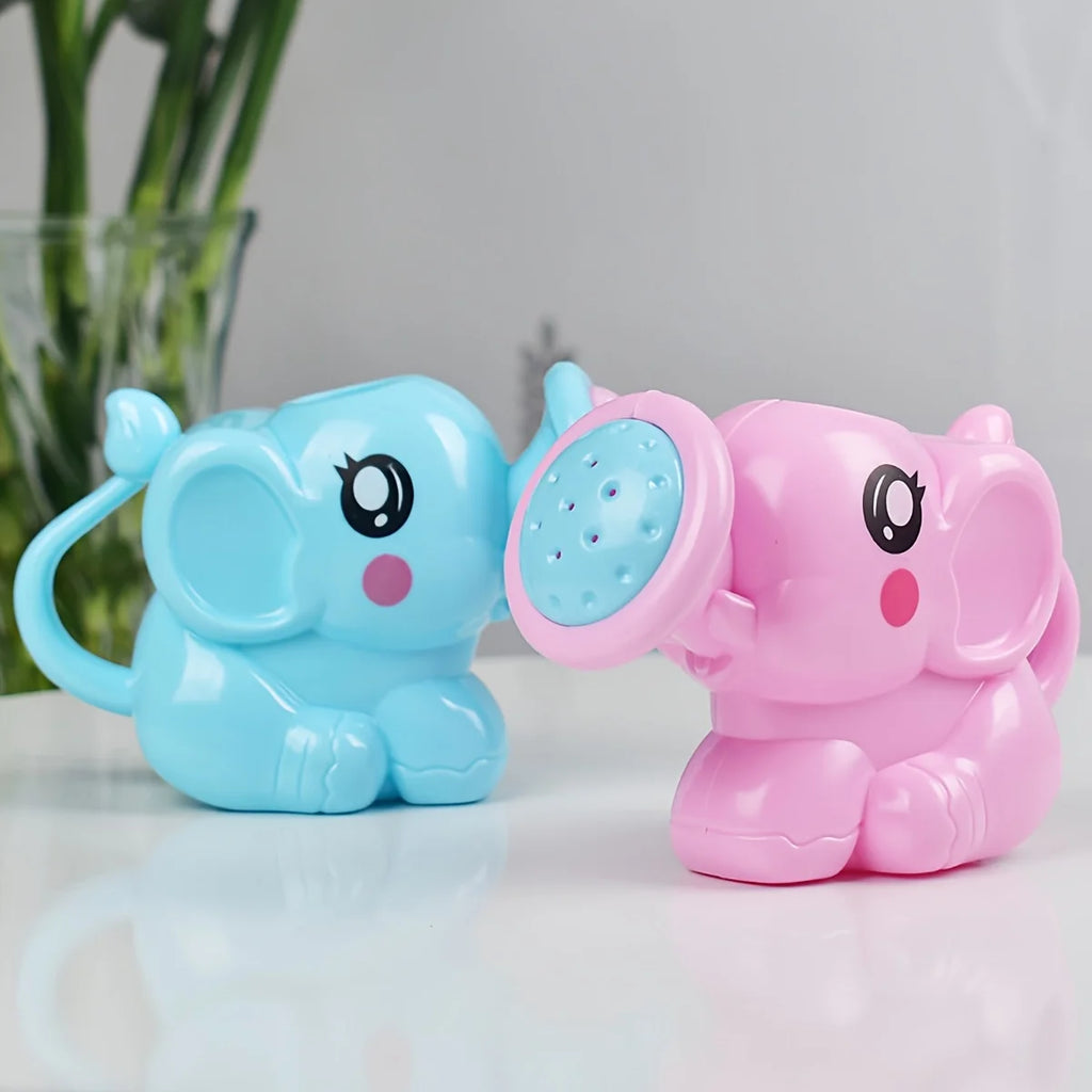 Youngsters Bath Toys Cute Cartoon Elephant Shower Kettle Fun Time