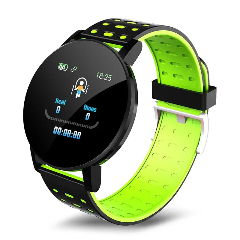 Bluetooth 4 0 Led Digital Waterproof Smart Watch Children's Heart Zpaxo green