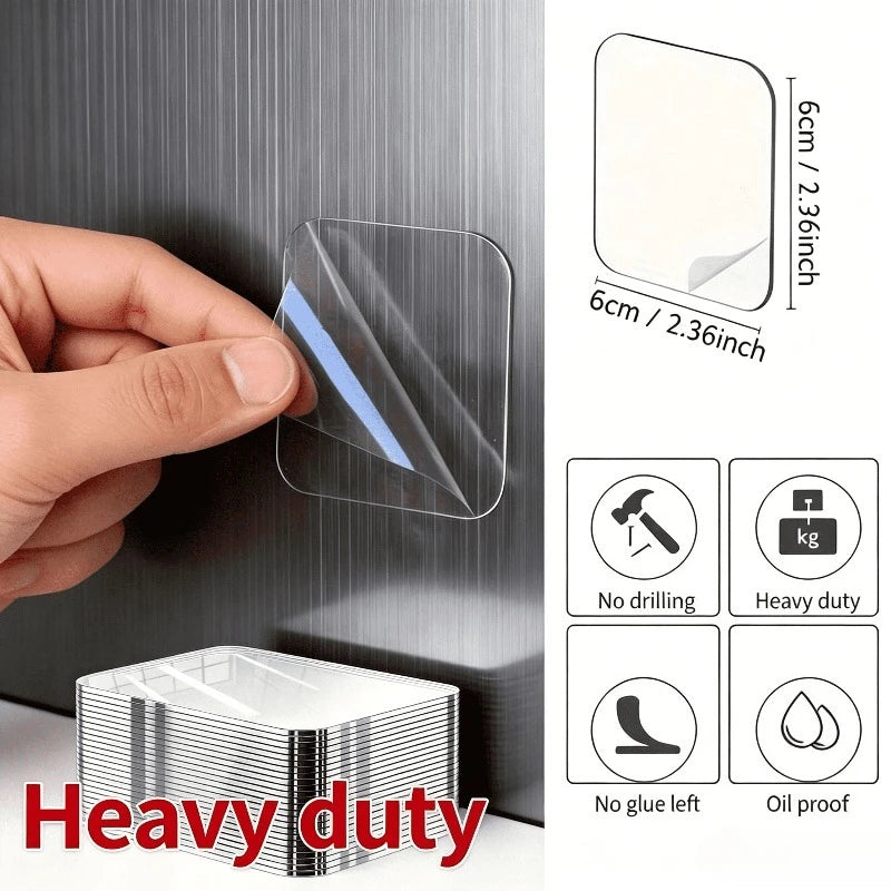 Extra Strong Self-adhesive Double Sided Tape for Wall Decoration Panels Square Wall Stickers Patch for Home Bathroom Seamless Zpaxo