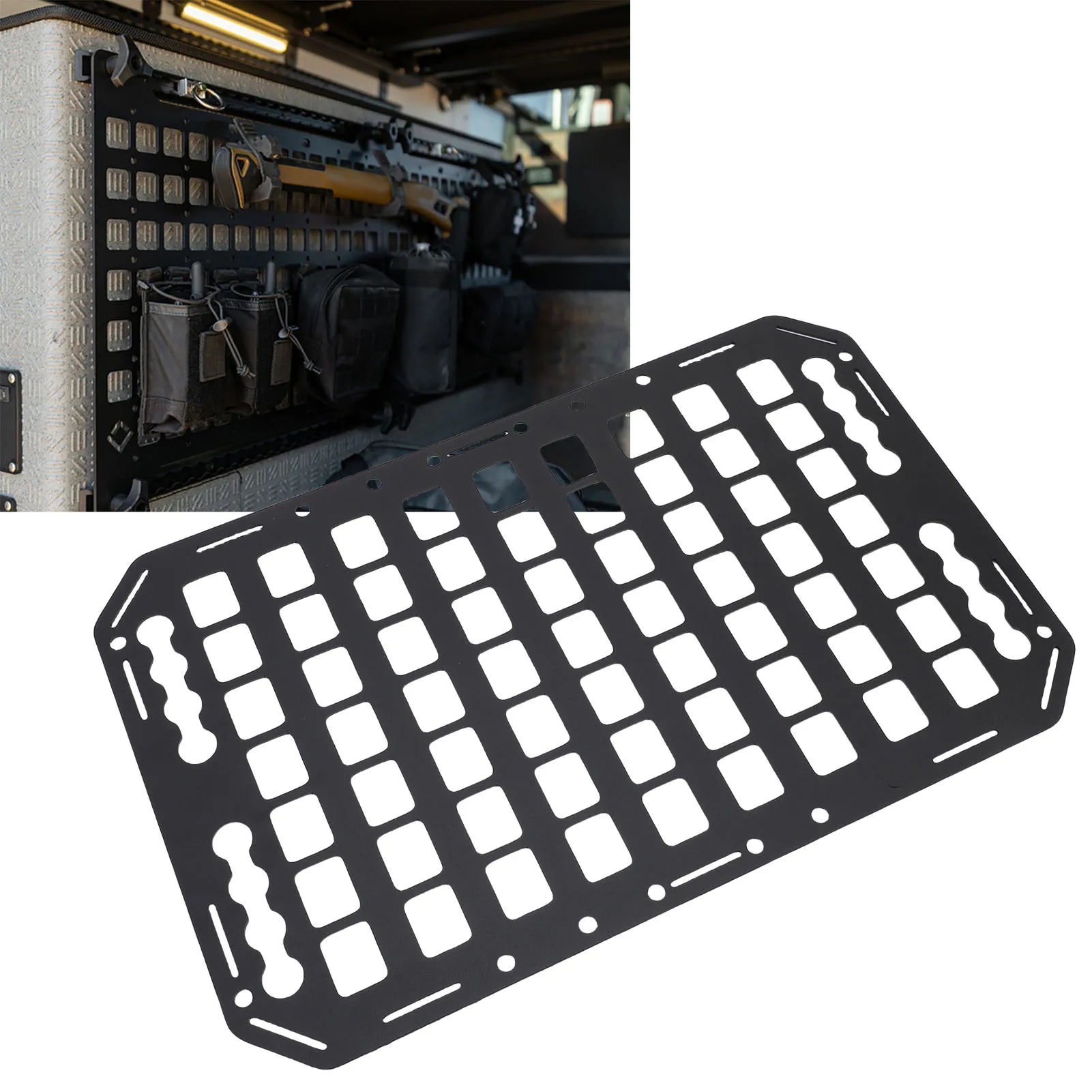 Truck Bed Molle Panel Aluminium Alloy Multifunctional L Track Storage
