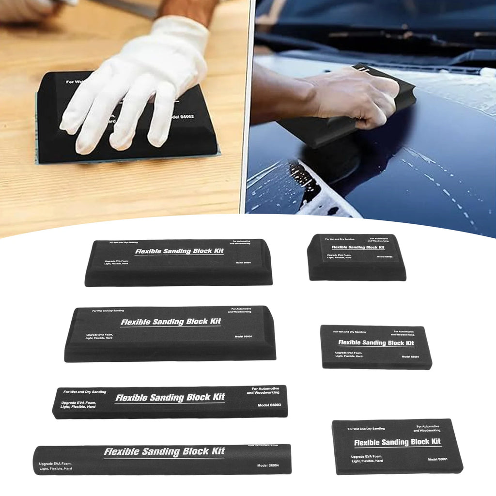 Sanding Block Papers EVA Accurate Control Comfortable Grip Flexible