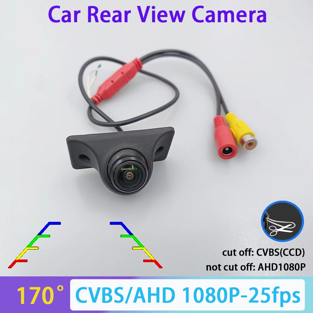 170 Degree HD AHD 1080P CVBS Car Rear View Camera Universal Night