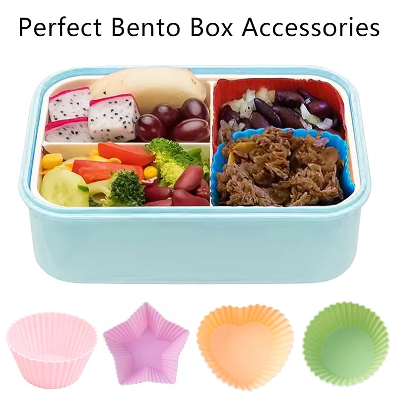 Silicone Muffin Cup Round Rectangular Paper Cake Baking Liner