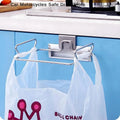 CMKitchen Trash Rack Cabinet Door Garbage Bags Holder Stainless Steel