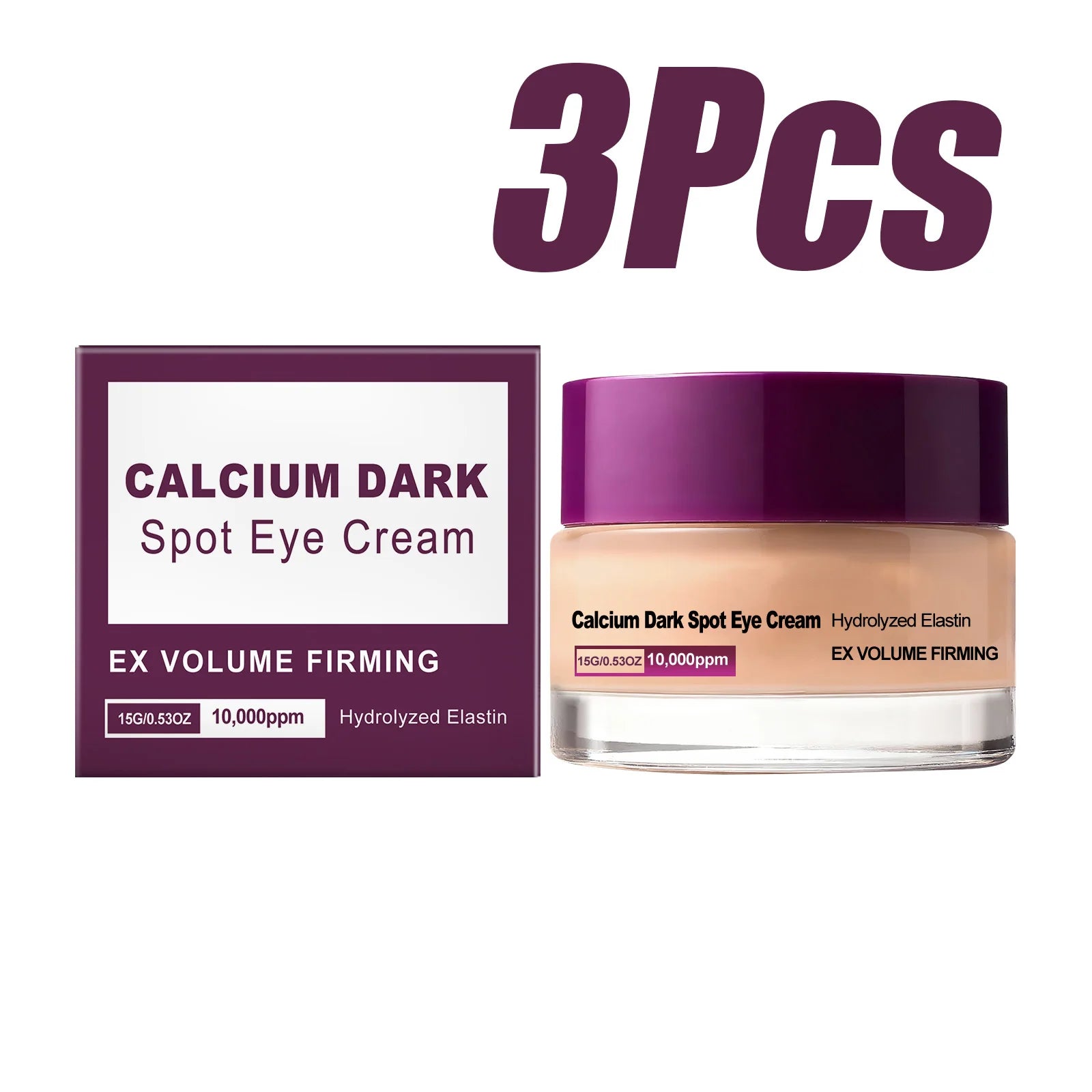 Hoygi Calcium Eye Cream – Dark Spots, Wrinkles & Puffiness Anti-Aging Eye Cream Zpaxo 3 x 15g Boxed