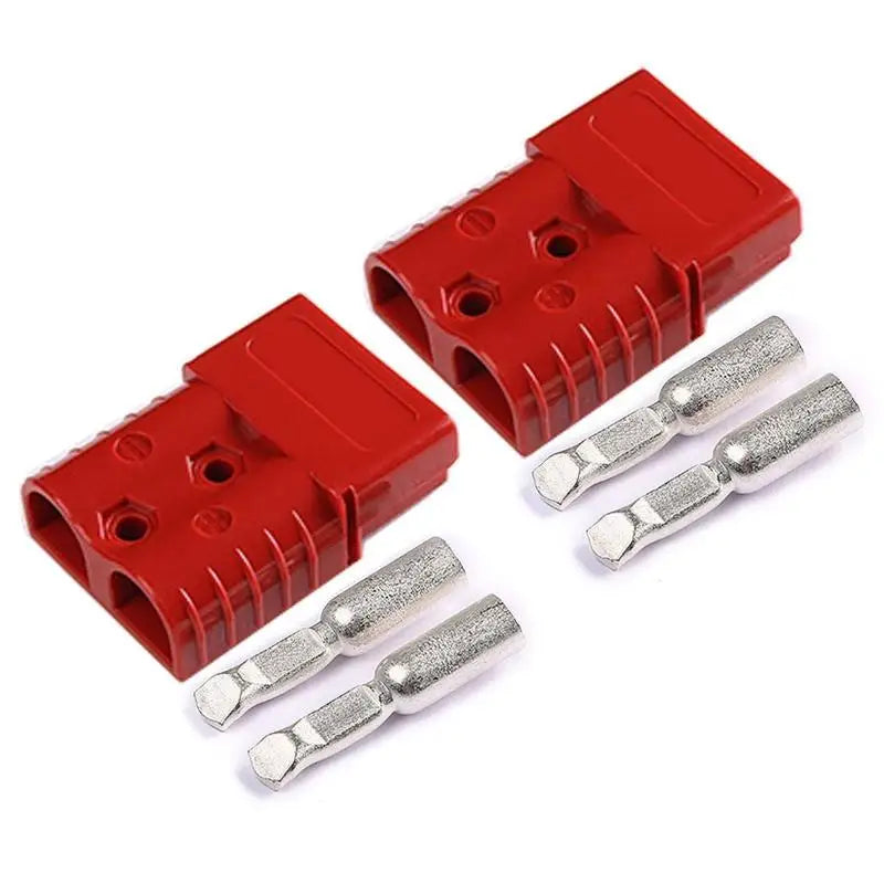652F BlueGray Red Double Pole with Copper Contact Power Connectors 120A 600V High Current Plug for Electric Car Battery Zpaxo
