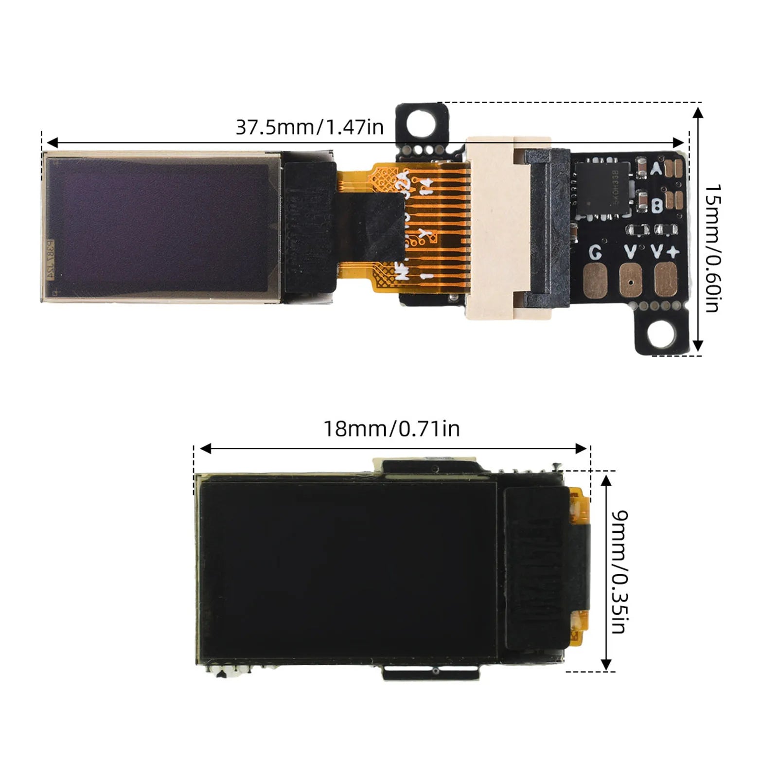 Mini OLED Digital Voltmeter Ultra Thin LCD Display Module DC 0-30V