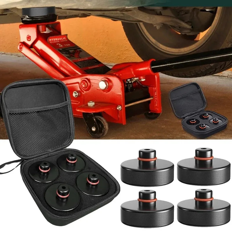 4-Pack Rubber Jack Lift Pads for Tesla Model 3/S/X/Y (2013–2026)