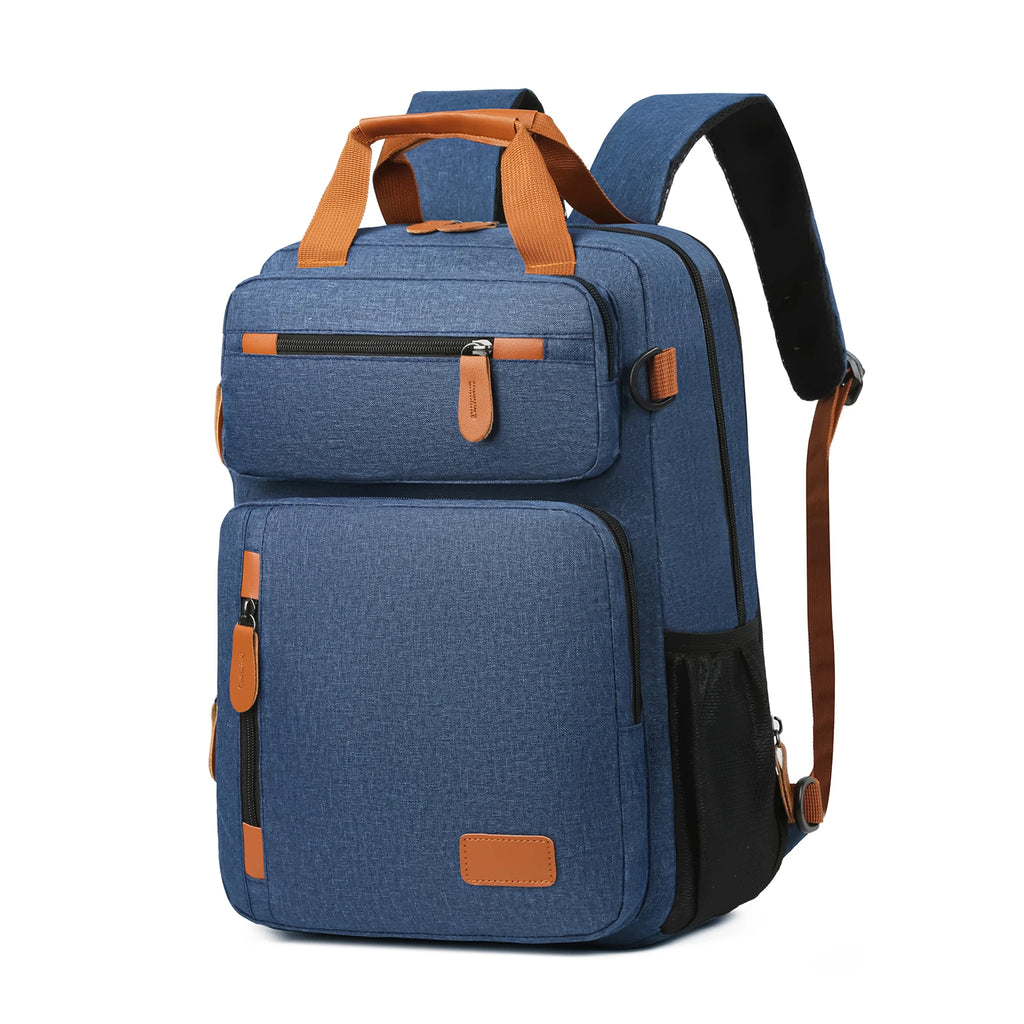 Large-Capacity Travel Backpack 15.6-Inch Laptop Backpack for Men Women Water-Resistant Business Rucksack with Luggage Strap Zpaxo