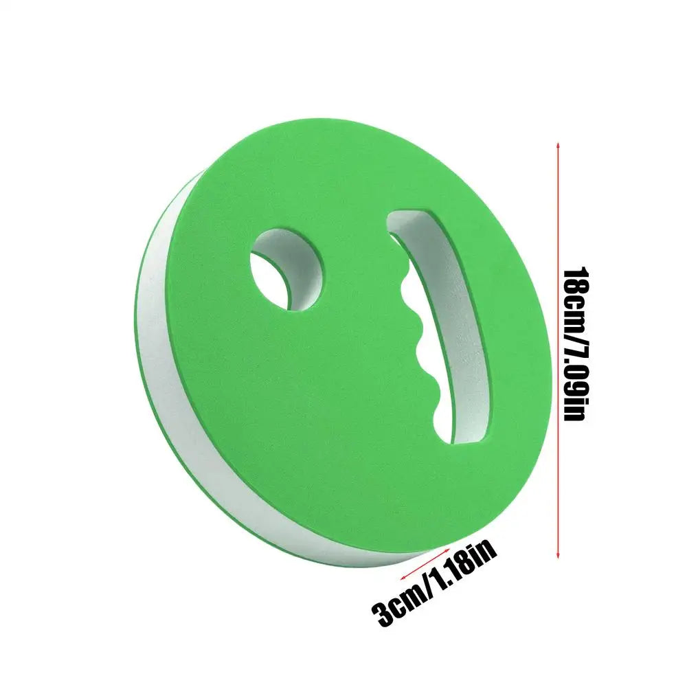 2-Pack EVA Foam Water Exercise Discs – Aqua Hand Paddles Aqua Exercise Paddles Zpaxo Green
