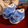 SHAJI Unisex Cute Cartoon Shark Plush Slippers Winter Warm EVA Thick