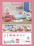 1 12 Miniature Furniture Forest Family Mini Bedroom Kitchen Bathroom