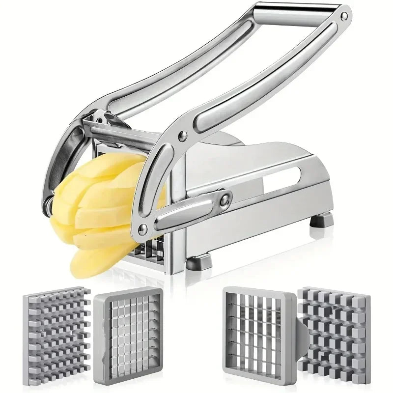 Multifunction Cutting Potato Machine Stainless Steel Cut Manual Vegetable Cutter Tool Potato Cut Cucumber Fruits And Vegetables Zpaxo Default Title