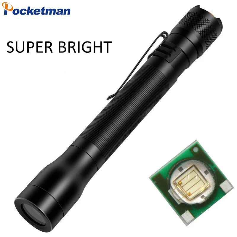 POCKETMAN Mini LED Pen Flashlight – 600LM Waterproof Torch