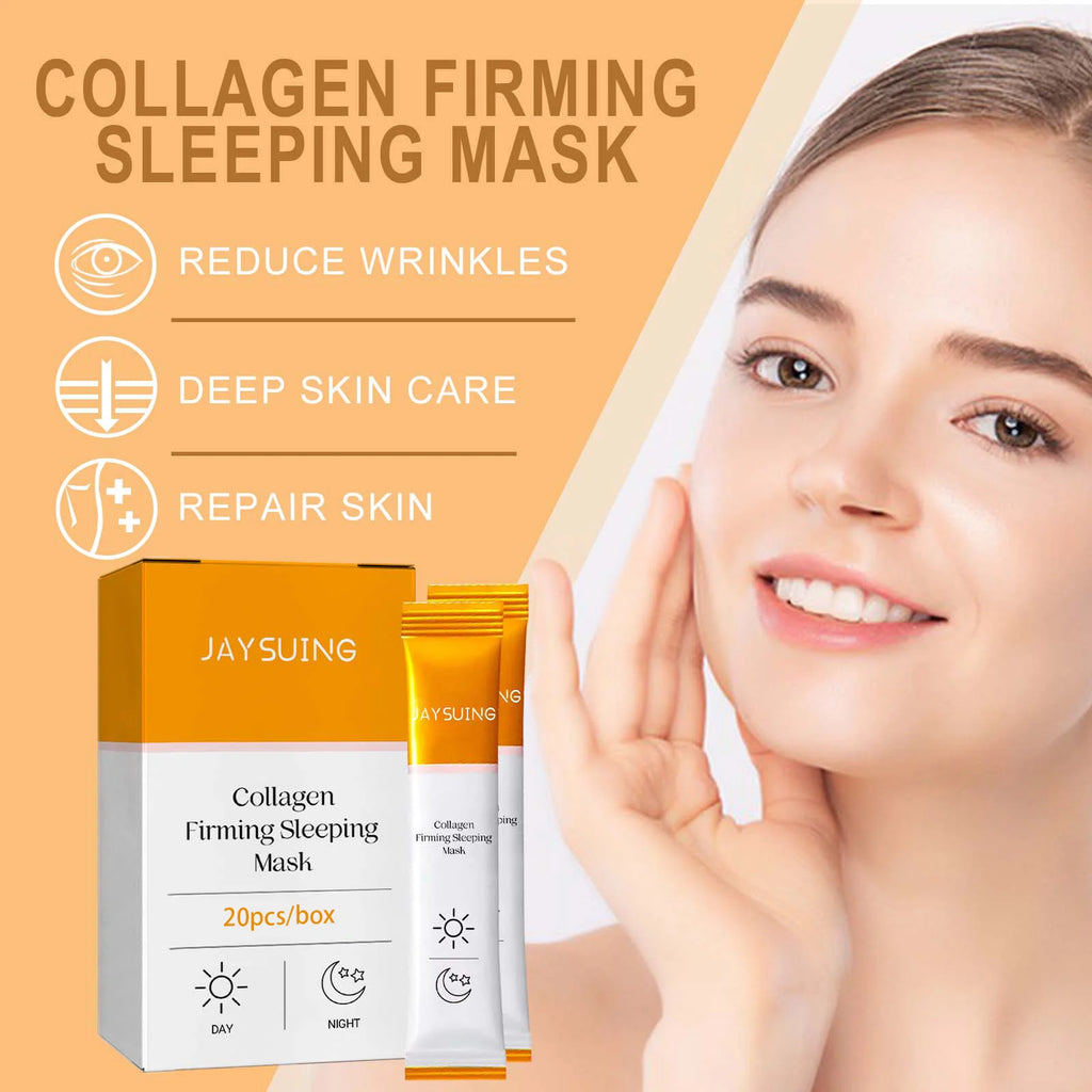 Collagen Sleep Facial Mask Hyaluronic Acid 20 PCS – Jaysuing Overnight Sleep Mask Zpaxo